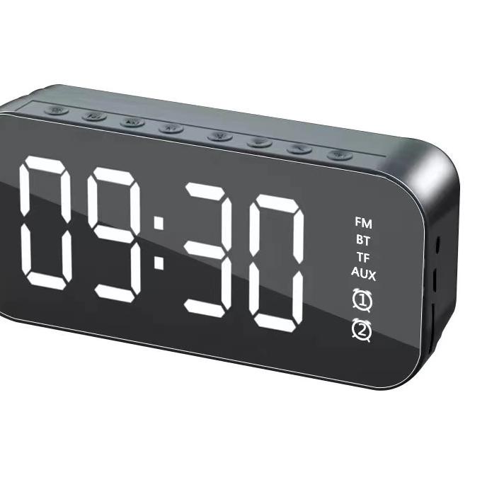 UNIQUE - Speaker Bluetooth + Radio FM Stereo LED Display portable Jam Alarm