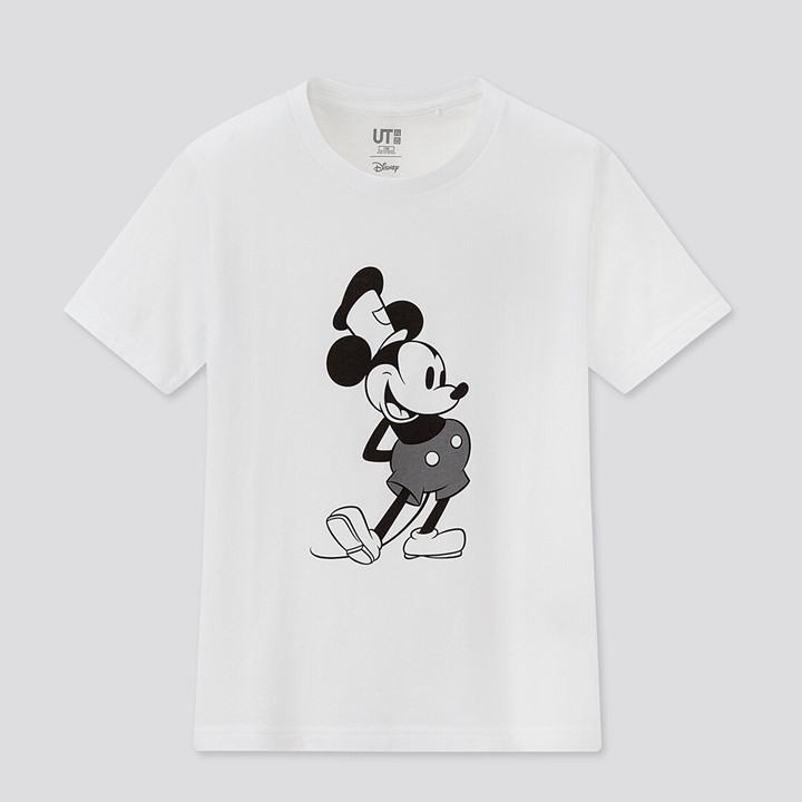 Kaos Anak Putih Motif Mickey Mouse