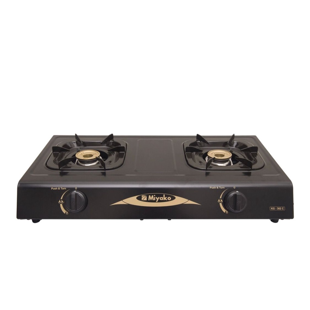 Kompor Gas Miyako  2 Tungku KG 302 C kuningan Api Besar