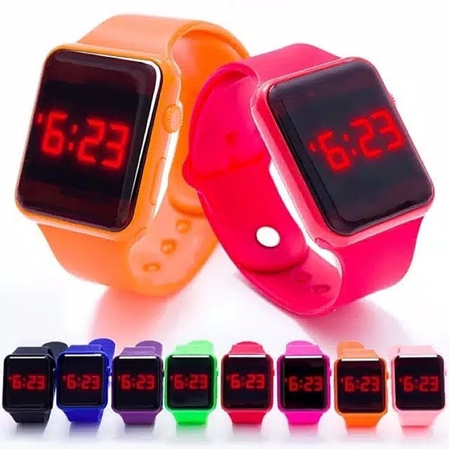 JAM TANGAN LED WANITA PRIA RUBBER DIGITAL WATCH / JAM TANGAN LED DIGITAL FASHION