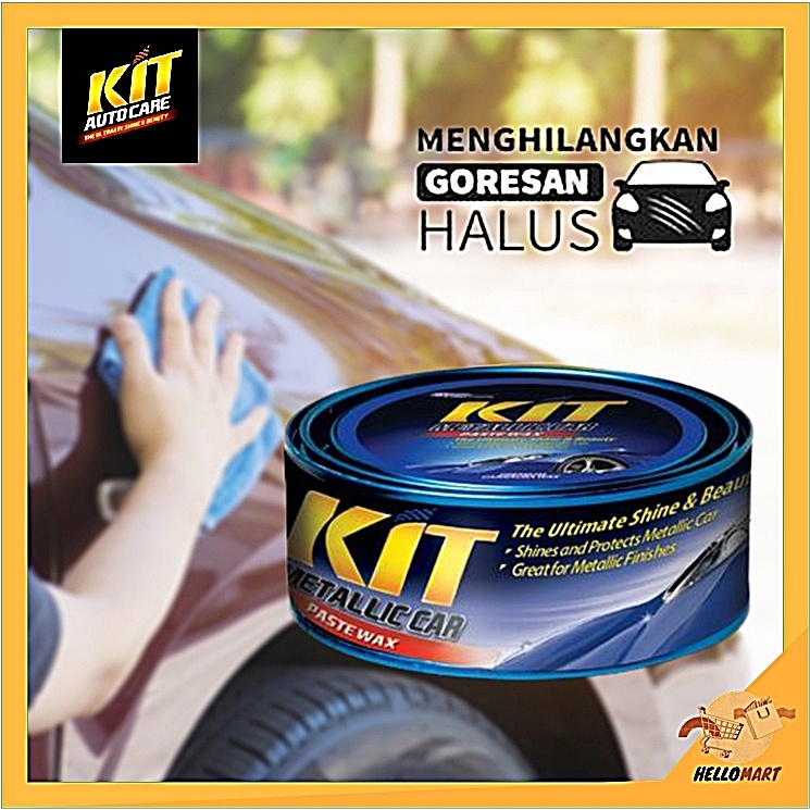 ORIGINAL Kit Paste Wax Metallic 225 gr / Kit Pengkilap Pelindung Cat / HELLOMARTID