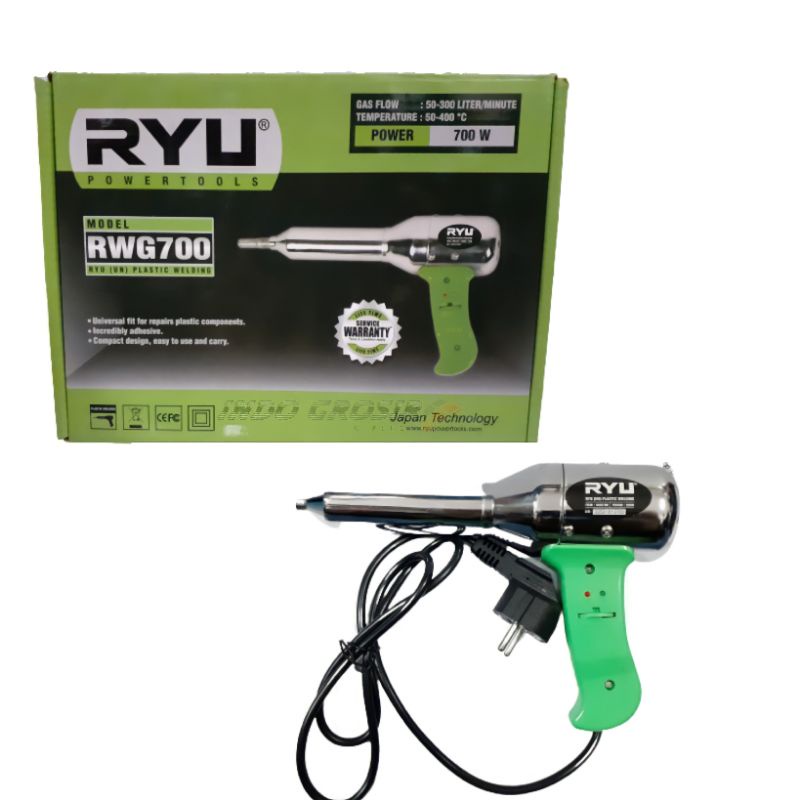 RYU RWG 700 Plastik Welding / Hot Gun Las Plastik Pipa Pvc 700 Watt