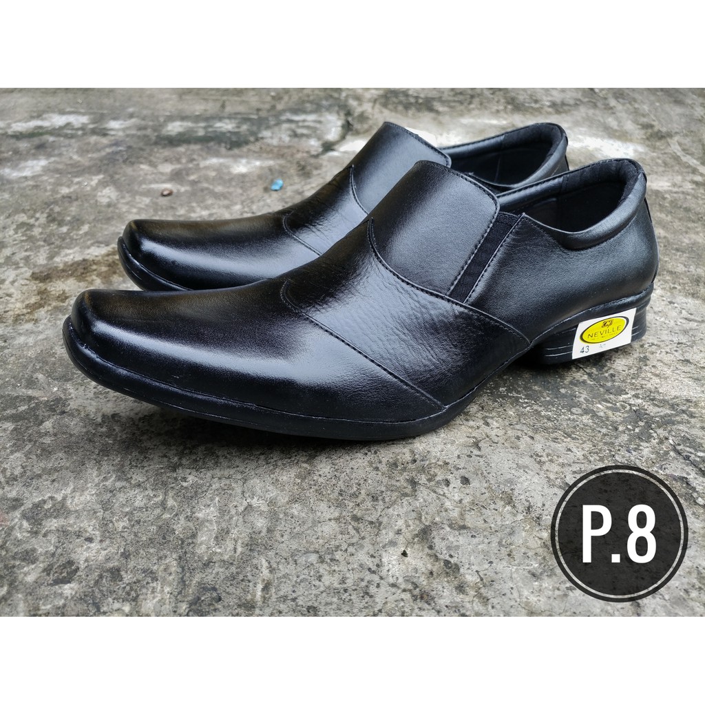 sepatu pantofel pria bahan kulit asli kode P8