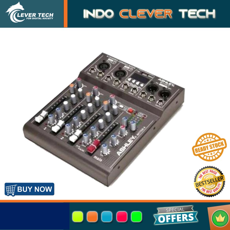 Mixer Ashley Better 4 Channel USB Original Product