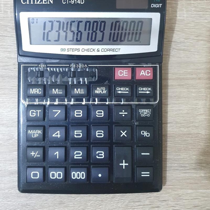 

Telah Hadir Kalkulator / calculator CITIZEN Besar 14 Digit CT 914D#
