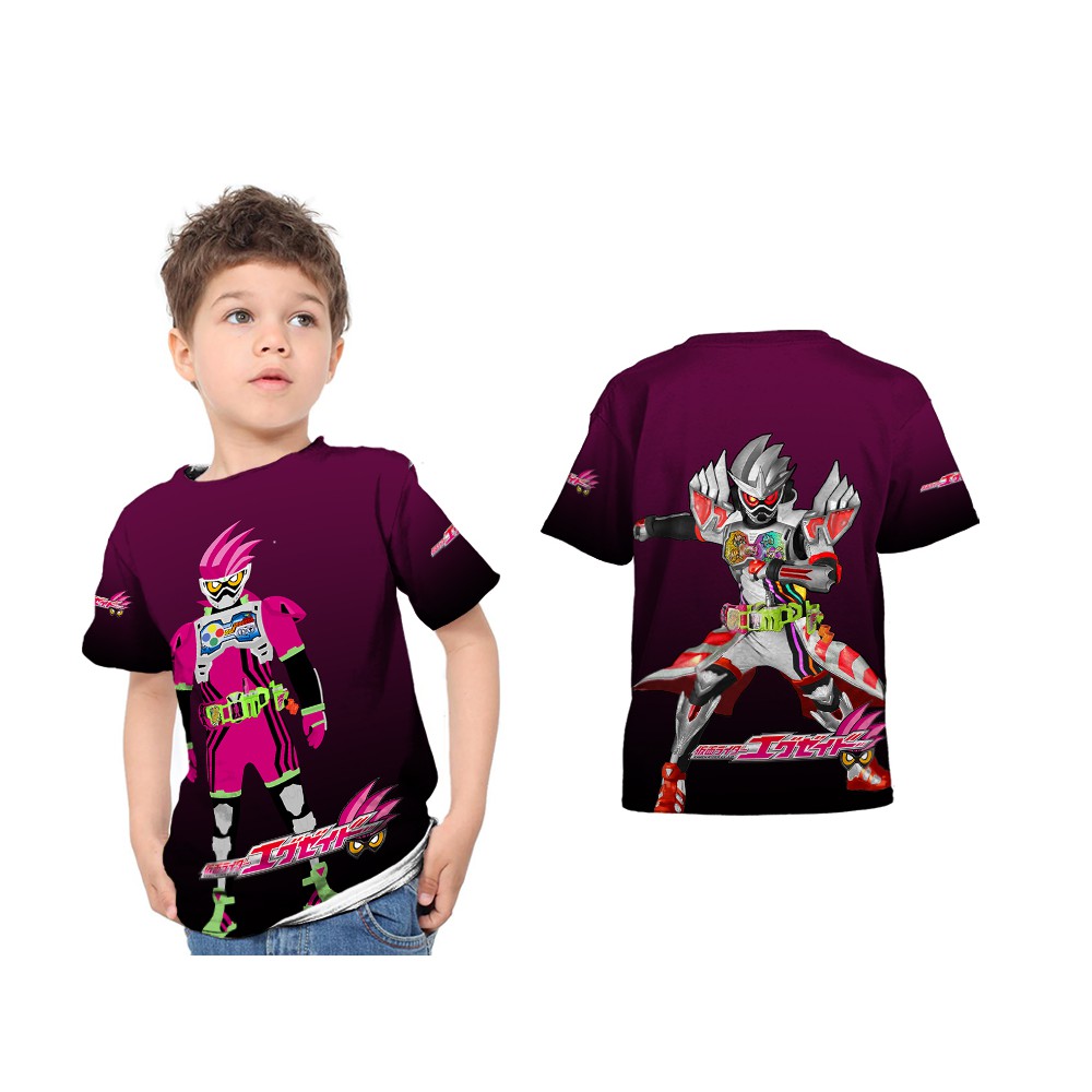 T-Shirt Anak Unisex Lengan Pendek New Design KAMEN RIDER EX AID Art 03 3D Fullprint Sublimation