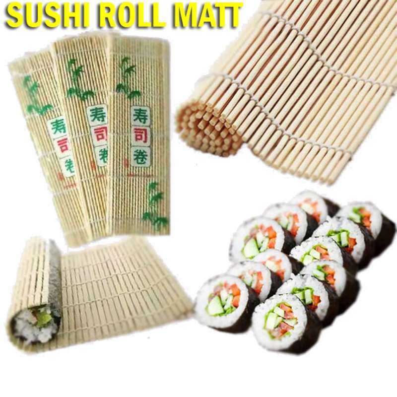 Bamboo Sushi Mat Roller Tikar Bambu Penggulung Sushi Cetakan Sushi Maker