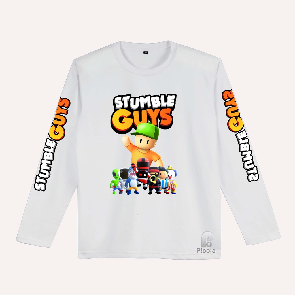 BAJU KAOS  ANAK STUMBLE GUYS BAHAN PREMIUM LENGAN PANAJNG EDSI TERBARU