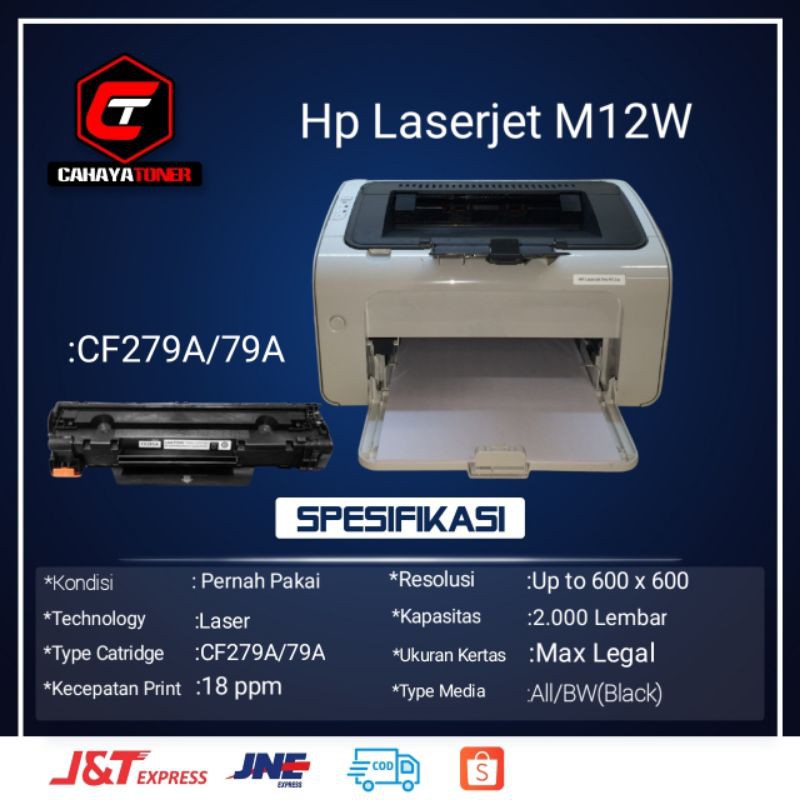 Printer Hp Laserjet Pro M12w Shopee Indonesia