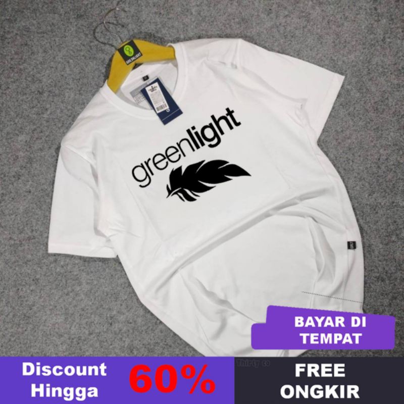 Kaos greenlight ORIGINAL/ Kaos greenlight  pria original lengan pendek/kaos pria/kaos greenlight/ ka
