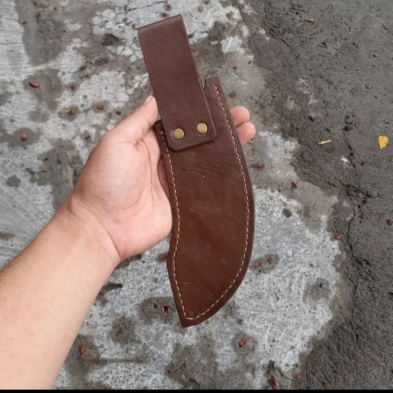 sarung kulit skining 15cm-16cm untuk Skining Tramontina Victorinox f.dick don carlos