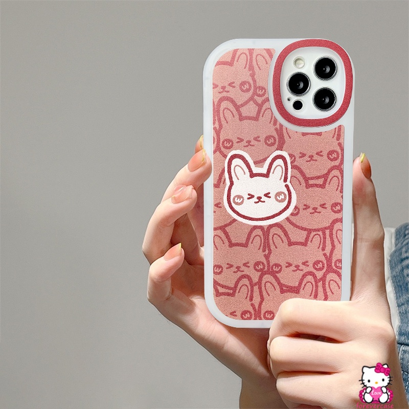 Soft Case Pelindung Lensa Bahan TPU Motif Beruang Kelinci Untuk iPhone 11 12 13 Pro Max 6 6s 7 8 Plus XR X XS Max SE 2020