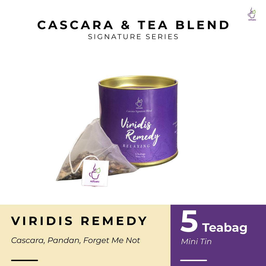 

Netisane Viridis Remedy (Cascara, Lemongrass, Pandan, Forget Me Not Flower) | Netisane Cascara Signature Blend | Artisan Tea / Teh Herbal | (Mini Tin Can)