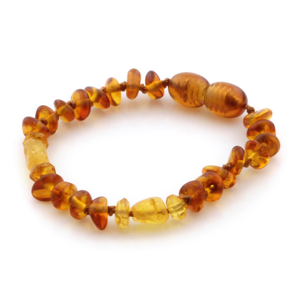 CE40 Gelang Amber Tumbuh Gigi Bayi By Carlis Baby