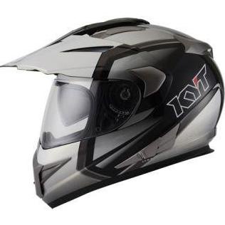 Helm Kyt Enduro Super Moto Cross Visor Supermoto White Black