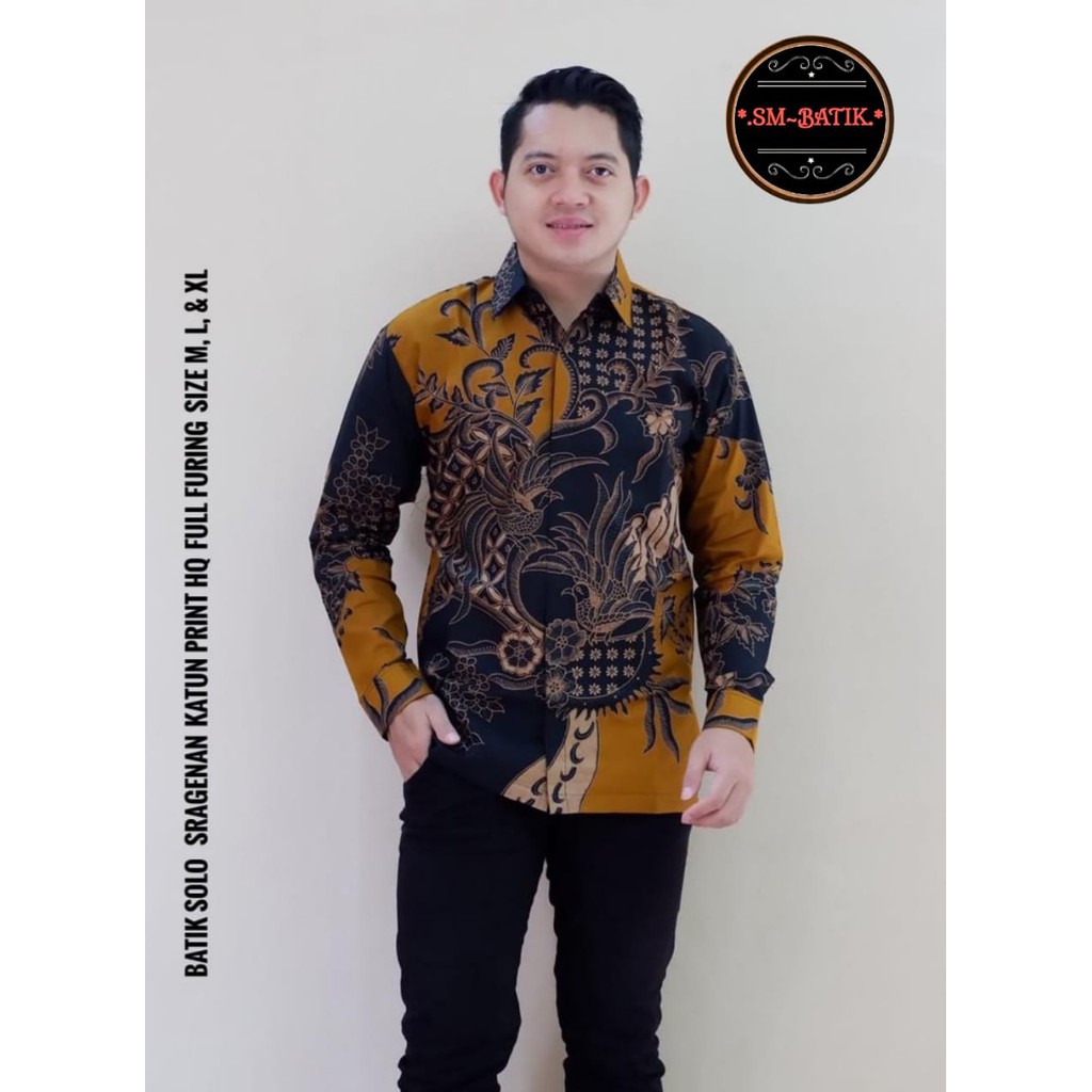 MANUK KUNING SM BATIKSOLOAMANAH KEMEJA BAJU BATIK PRIA SOLO LENGAN PANJANG PENDEK LAPIS FURING ATASAN BATIK PREMIUM MODERN KATUN HALUS PARANG TRUNTUM KEMBANG ABANG AKAR MERAH BANGAU MELON ADIWIJAYA SEKAR KOKO PEKSI JIWO PEKSI MAMBU NEW BLOUSE NATASHA NEW