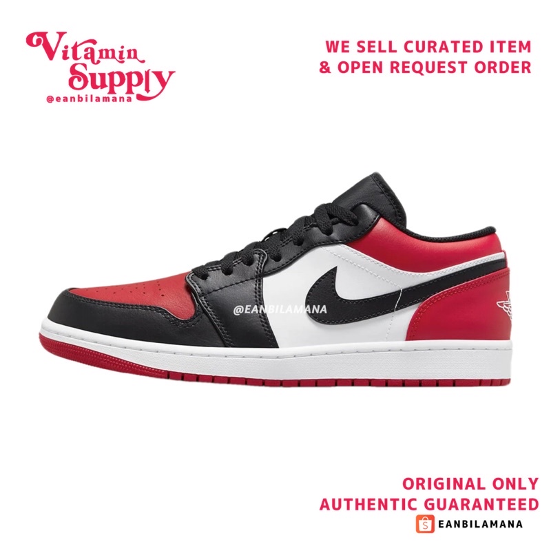 AIR JORDAN 1 LOW 'BRED TOE'