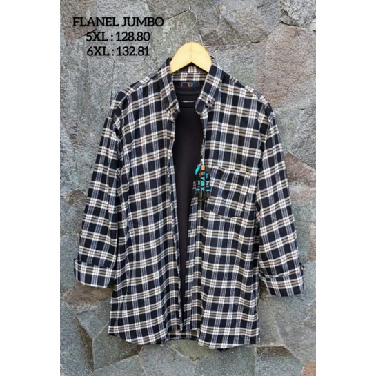 kemeja flanel pria super jumbo 5XL 6XL lengan panjang - flanel jumbo lengan panjang import - kemeja flanel lengan panjang distro uniqlo - kemeja super jumbo pria lengan panjang