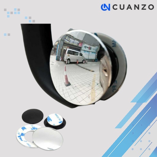 Kaca Spion Cembung Wide Angle 2 PCS / Kaca Spion Bulat Bundar Cembung Tempel Motor Mobil Truk Canter / Kaca Cembung bulat Kecil Tembus Miror Tikungan Jalan Lebar / Spion Cembung Mobil Avanza Tambahan / Kaca Blind Spot Mobil Motor 360 Murah Original