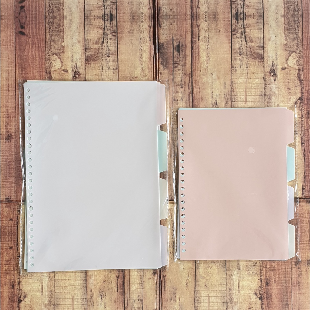 Pembatas Binder Wengu Warna Pastel A5 / B5 - Wengu Divider isi 4 Lembar