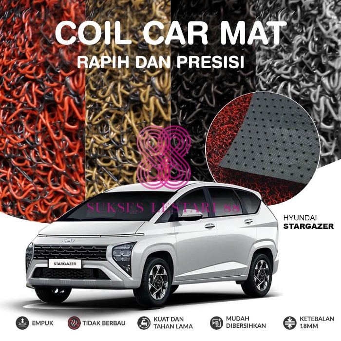 Karpet Mobil Premium HYUNDAI STARGAZER Mie Bihun 2 Warna