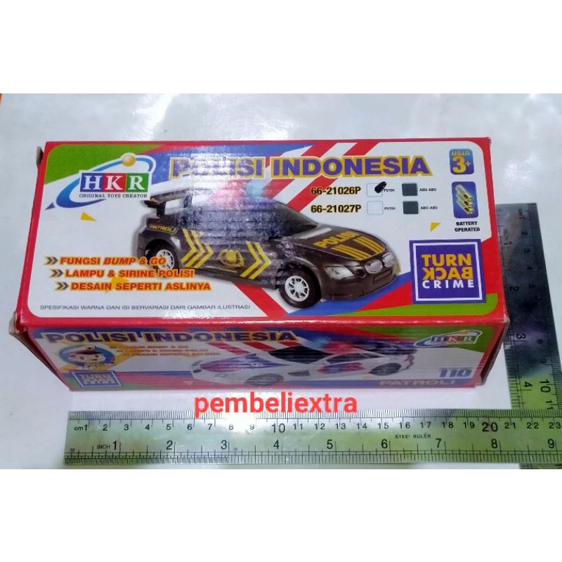 mainan termurah mobil polisi baterai HKR