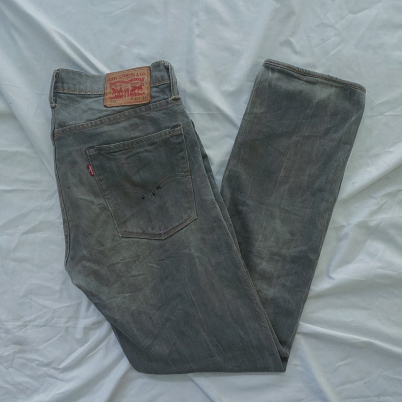 Levis 513 charcoal jeans