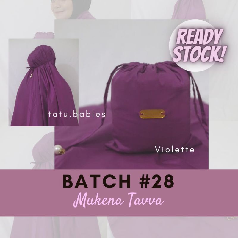 [ Ready siap Kirim ] TAVVA Mukena Travelling Pouch/ Mukena Tavva Parasut Premium/ Mukena Polos Dewas