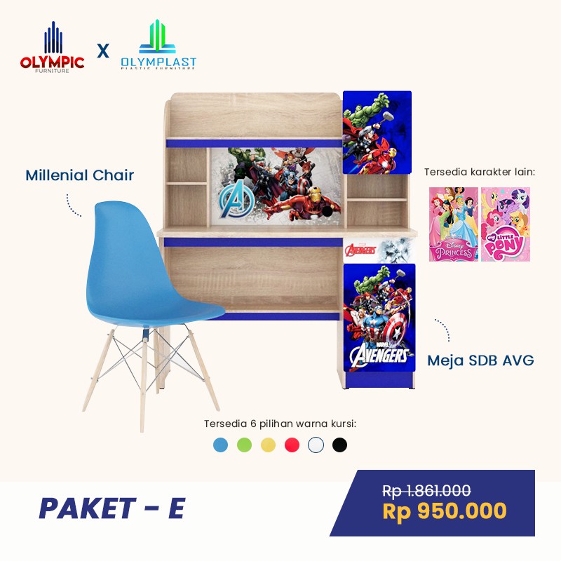 New Normal Paket E MEJA BELAJAR SDB AVANGERS KURSI New Normal Paket E MEJA BELAJAR SDB AVANGERS KURSI