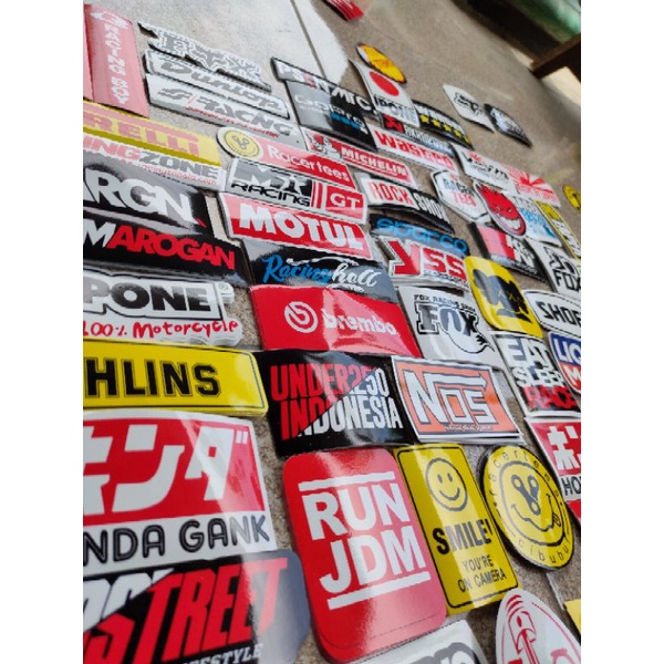 (COD)(NEW)STIKER RACING/STICER RACE NIGH/STICKER RACING SPONSOR gaya balap