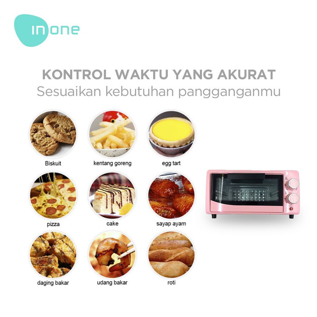 Oven Listrik Mini Electric Oven Microwave Penghangat Makanan Serbaguna 12L GOSHOP88