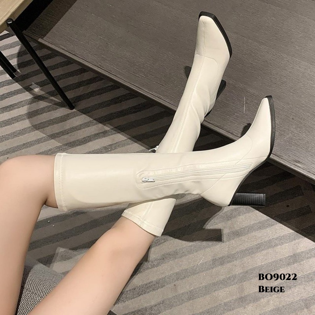 RESTOCK WYN SEPATU LONG BOOTS HEELS FASHION KOREA BO9022