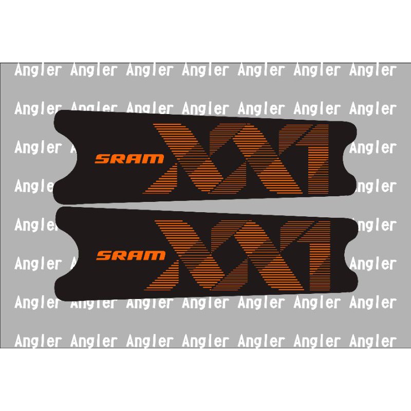 Decal sticker crank xt sram sepeda MTB DH