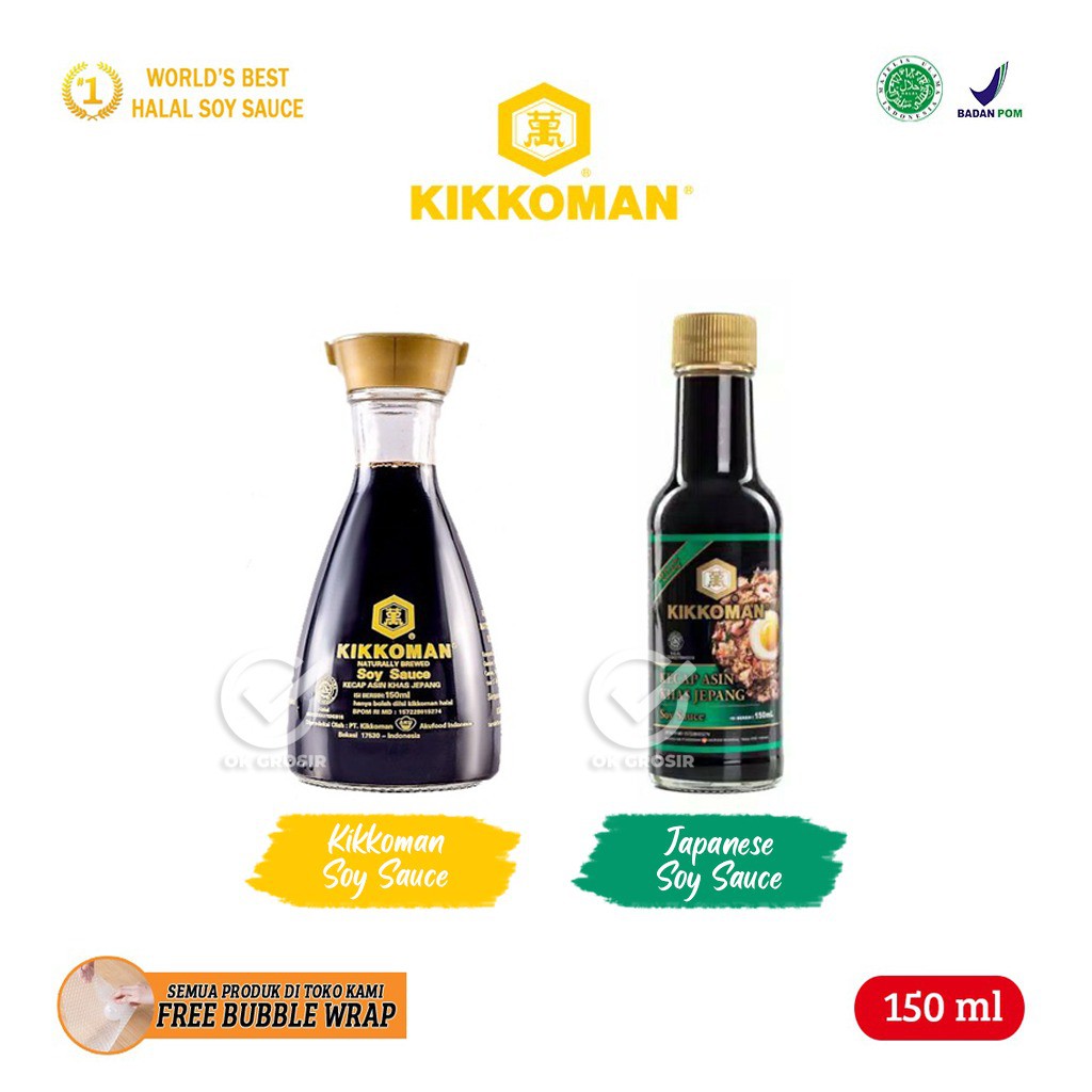 

Kikkoman Halal Soy Sauce / Kecap Asin Jepang / Sushi (Dispenser 150 ml)