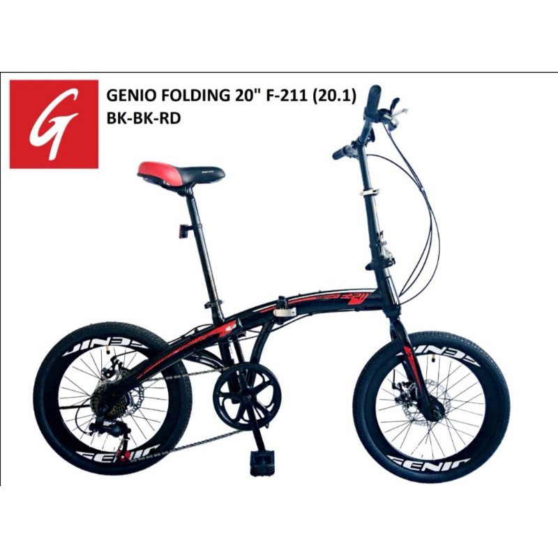 Sepeda Lipat 20 Genio F211 7 Speed Murah