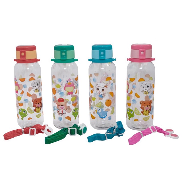 Botol Minum / Tempat Minum Anak Lucu 480ml 2175-1 BPA FREE