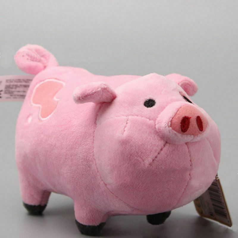 18cm 7&quot; Gravity Falls Waddles The Pink Pig Soft Plush Stuffed Toy Mini Doll Gift