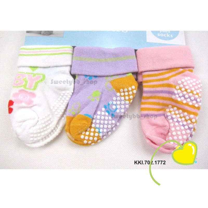 Kaos kaki bayi newborn cowok dan cewek katun street / Kaos kaki bayi baru lahir anti slip