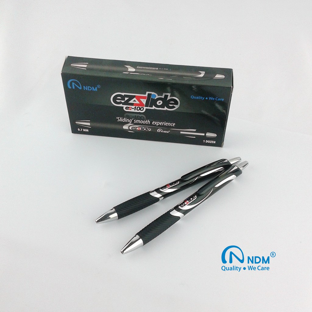 Bolpen Semi Gel NDM Ezslide Es-100 Hitam