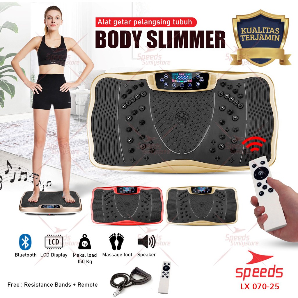 SPEEDS Alat Pijat Elektrik Body Slimmer Alat Pelangsing Perut Alat Olahraga Tubuh 070-25