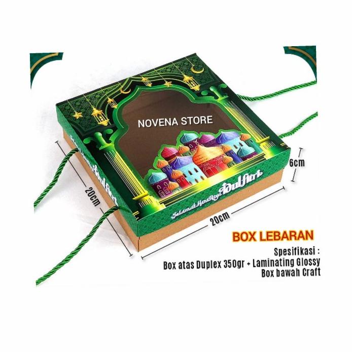 

Box Kotak Dus Kue Hampers Lebaran Idul Fitri 20X20X6Cm Diskon!!R30F