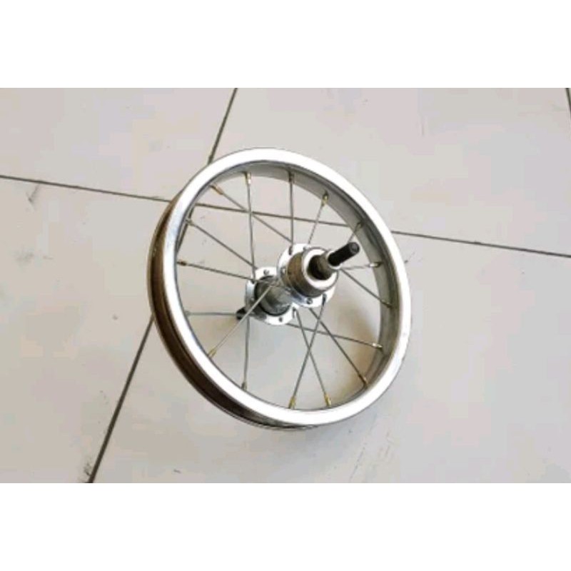 roda belakang sepeda anak ukuran 12 inch bahan steel