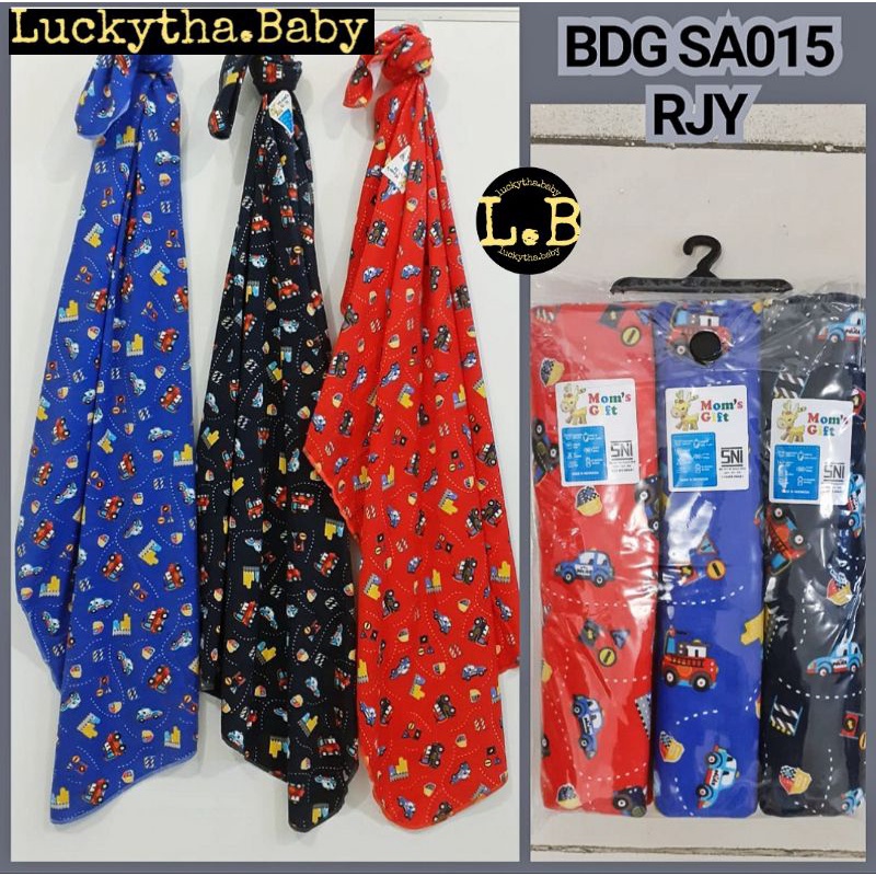 3pcs _ Bedong Mom's gift Angkasa / Bedong bayi Kaos / kain pernel bayi bahan kaos / kain popok bayi