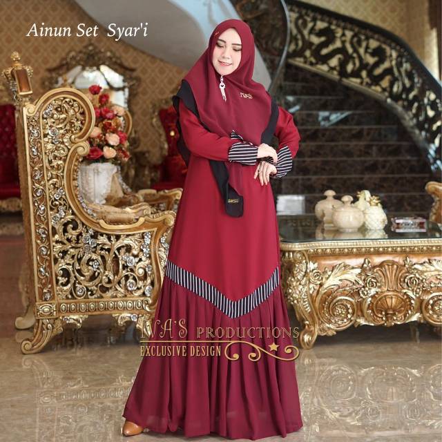 AINUN SET SYAR'I ORIGINAL BY IVA'S PRODUCTIONS