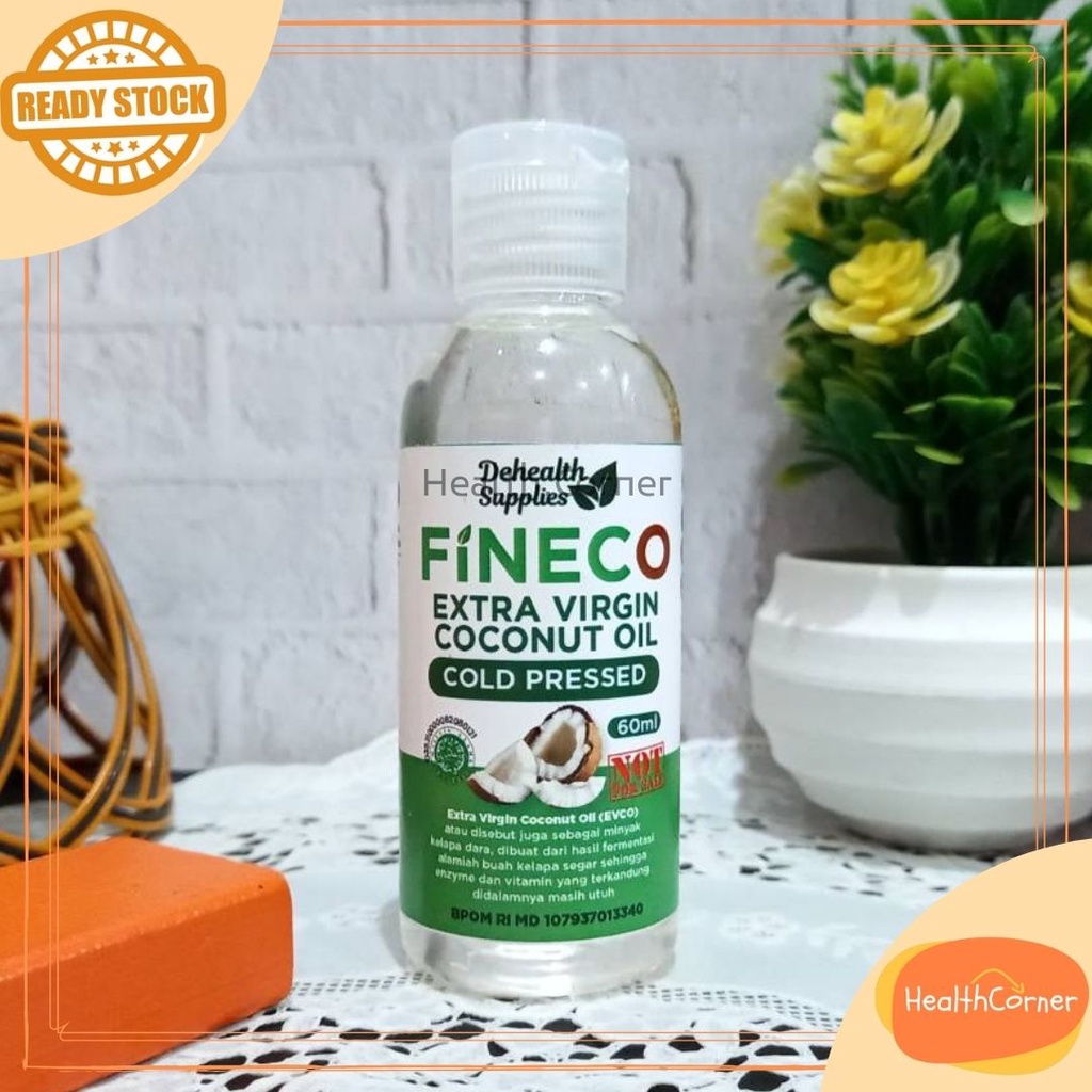 Dehealth Supplies FINECO Extra Virgin Coconut Oil COLD PRESSED EVCO 60ml