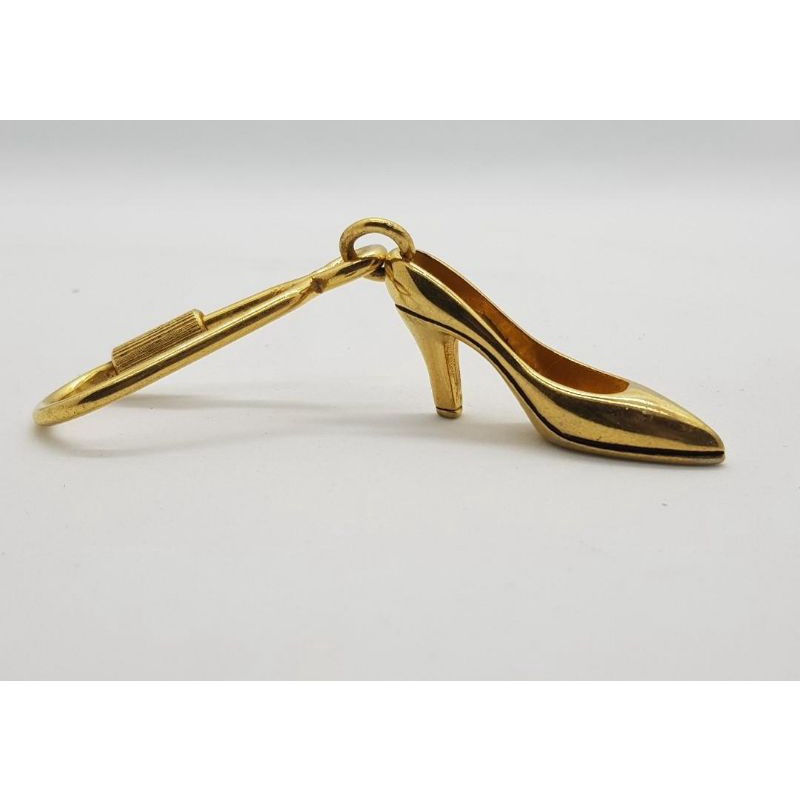 bally gold key chain original bally preloved bekas