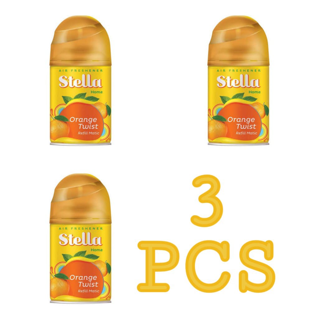 Paket Hemat Stella Matic Refill Pengharum Ruangan 225ML [ Isi 3 PCS]