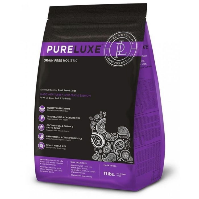 Pureluxe dog food small breed 4lbs 1.8 kg