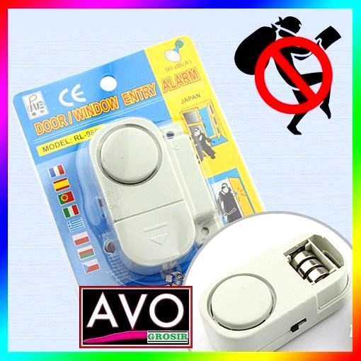 alarm anti maling pencuri jendela pintu rumah toko gudang door alarm