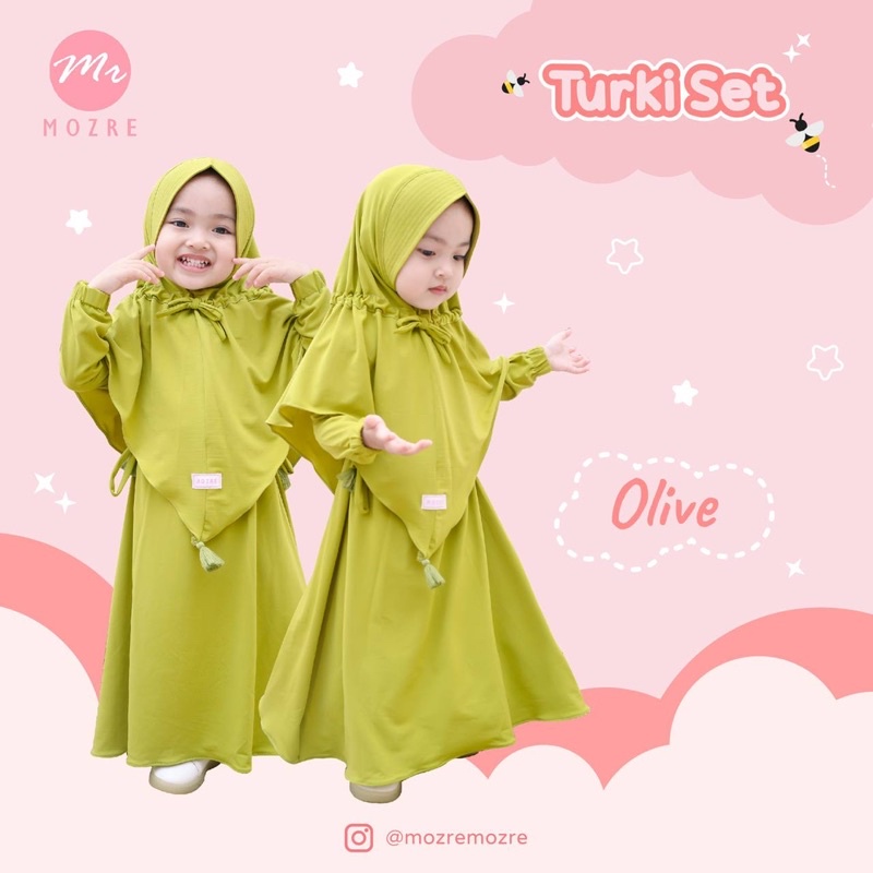 Turki Set by Mozre gamis anak
